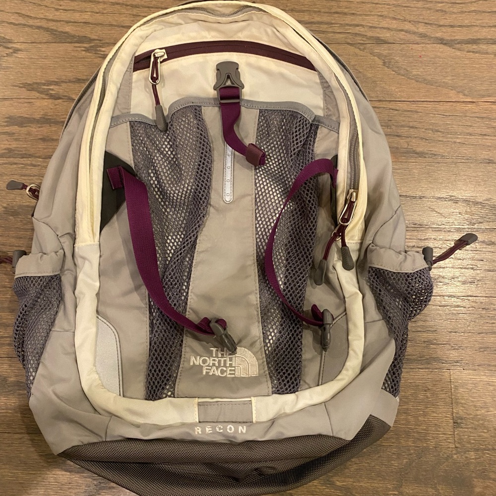 The North Face Recon Backpack - Gray and Purple
